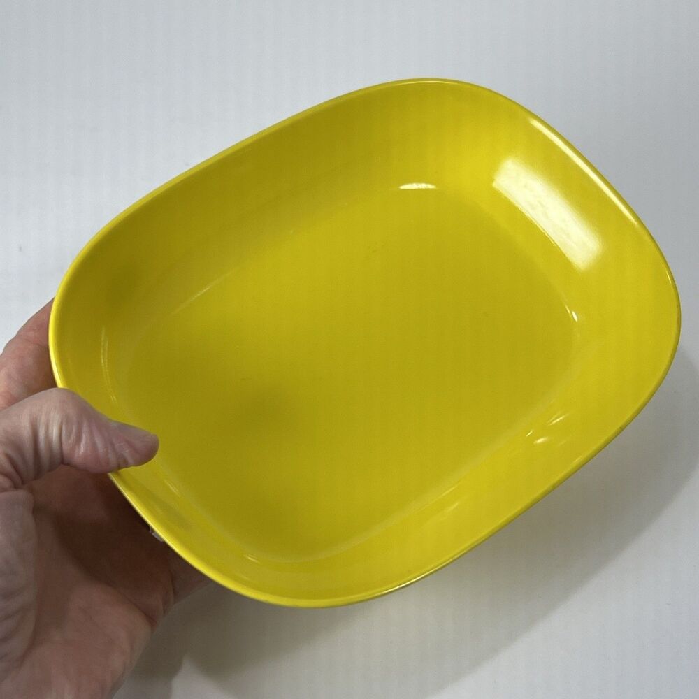 Texasware - Texas Ware - Solid Yellow Bowl / Plate - 8.5" Long - Vintage